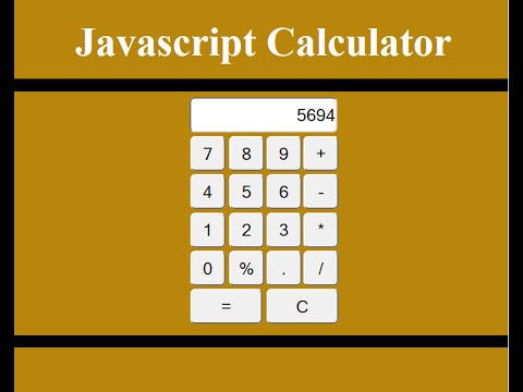 Designing a Calculator with HTML, CSS, JavaScript